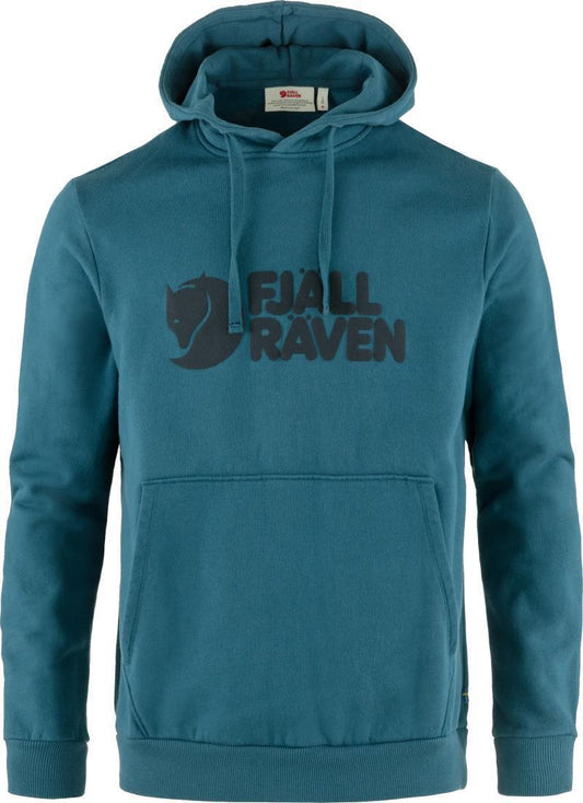 Fjallraven Logo Hoodie - Mens - Deep Sea 1