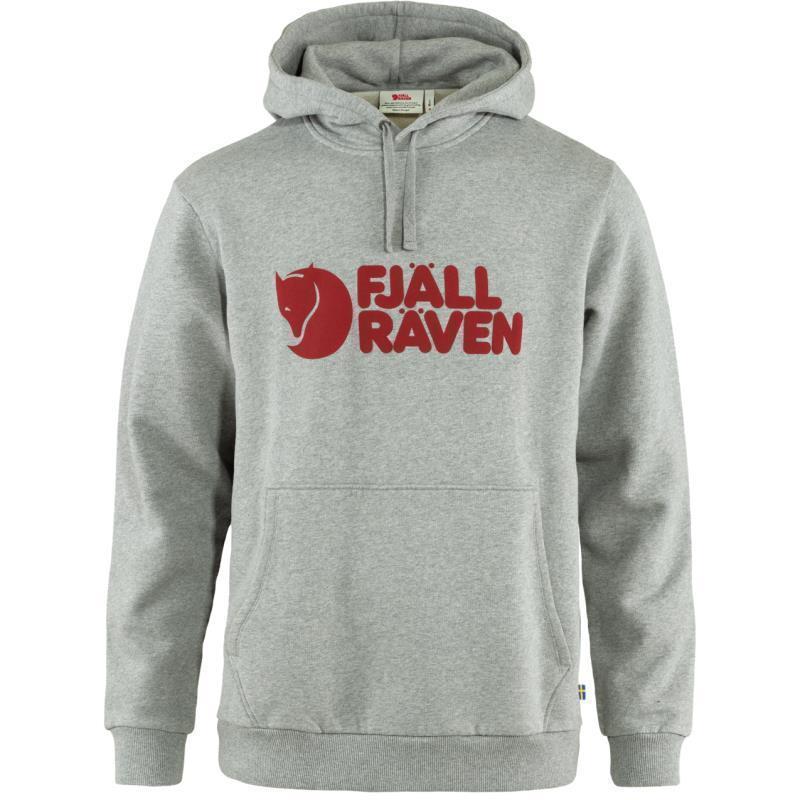 Fjallraven Logo Hoodie - Mens - Grey / Melange 1