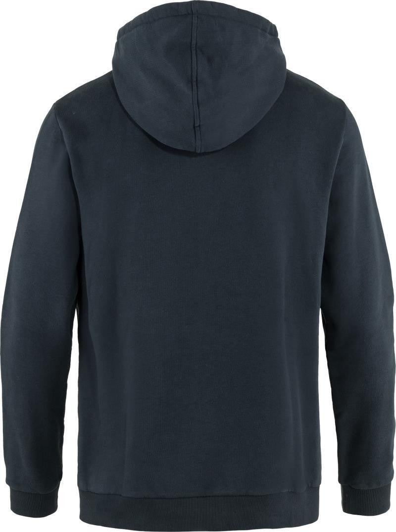 Fjallraven Logo Hoodie - Mens - dark navy 1