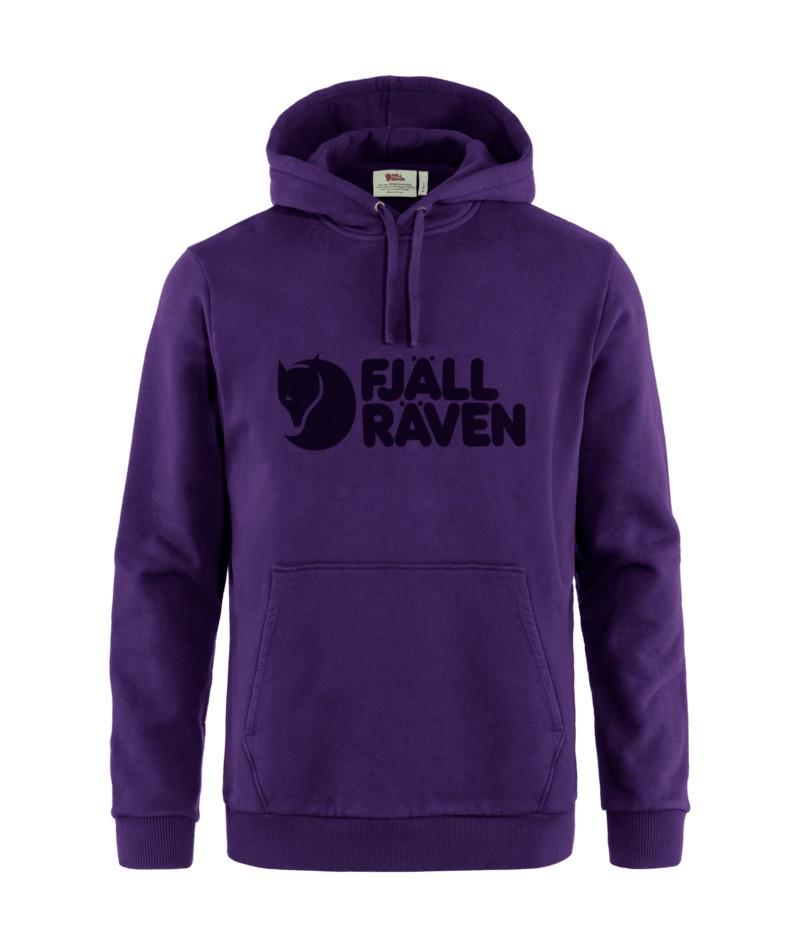 Fjallraven Logo Hoodie - Mens - dark violet 1
