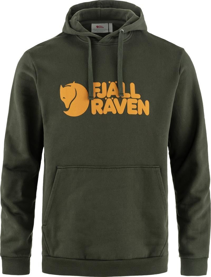 Fjallraven Logo Hoodie - Mens - deep forest 1