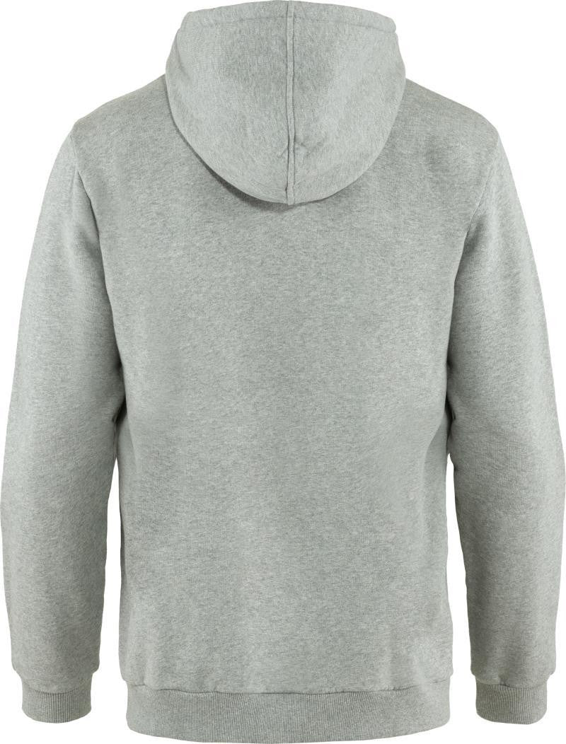 Fjallraven Logo Hoodie - Mens - grey / melange 1