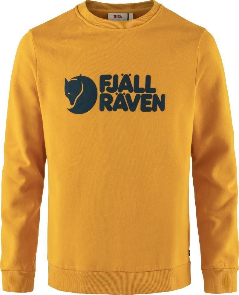 Fjallraven Logo Sweater - Mens - mustard yellow 1
