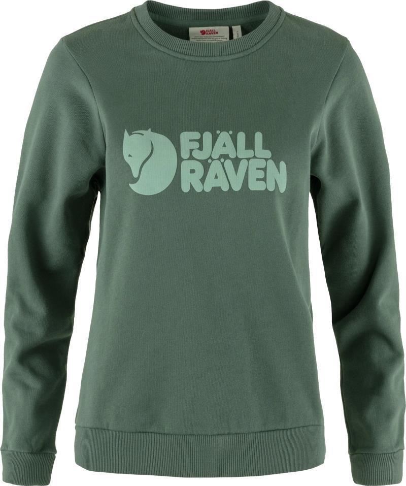 Fjallraven Logo Sweater - Womens - Deep Patina / Misty Green 1