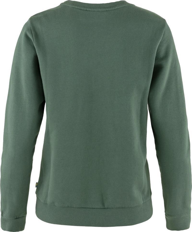Fjallraven Logo Sweater - Womens - Deep Patina / Misty Green 2