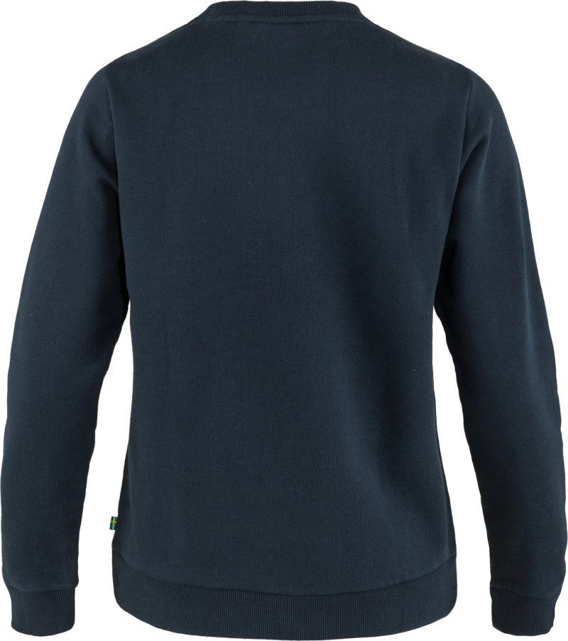 Fjallraven Logo Sweater - Womens - dark navy 1