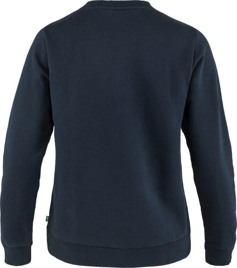Fjallraven Logo Sweater - Womens - dark navy / chestnut 1