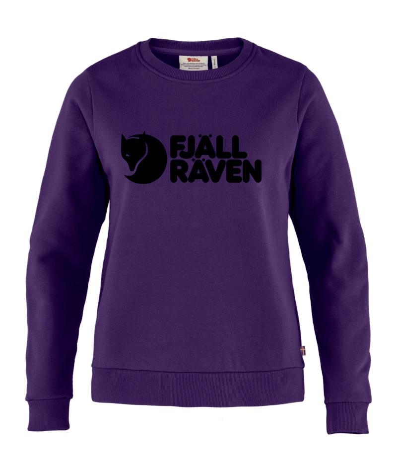 Fjallraven Logo Sweater - Womens - dark violet 1