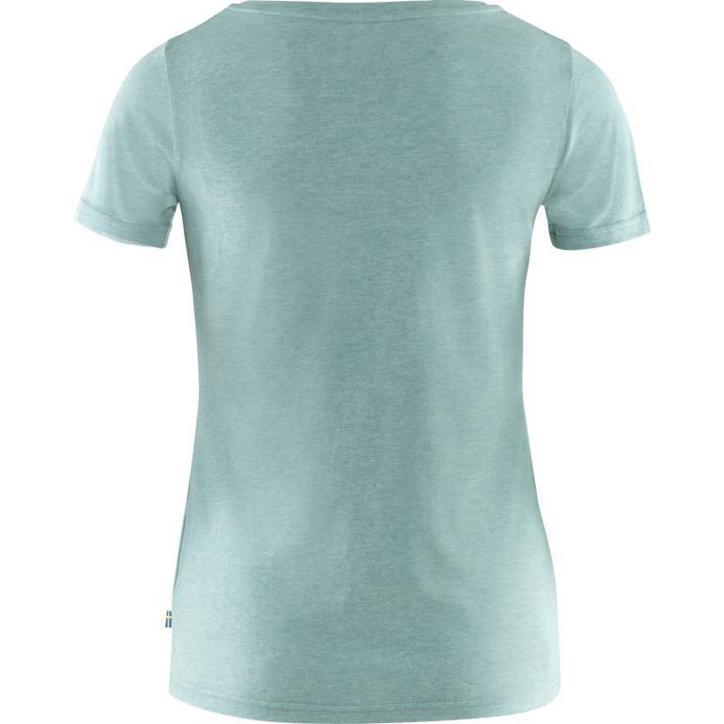 Fjallraven Logo T-Shirt - Womens - Clay Blue / Melange 2