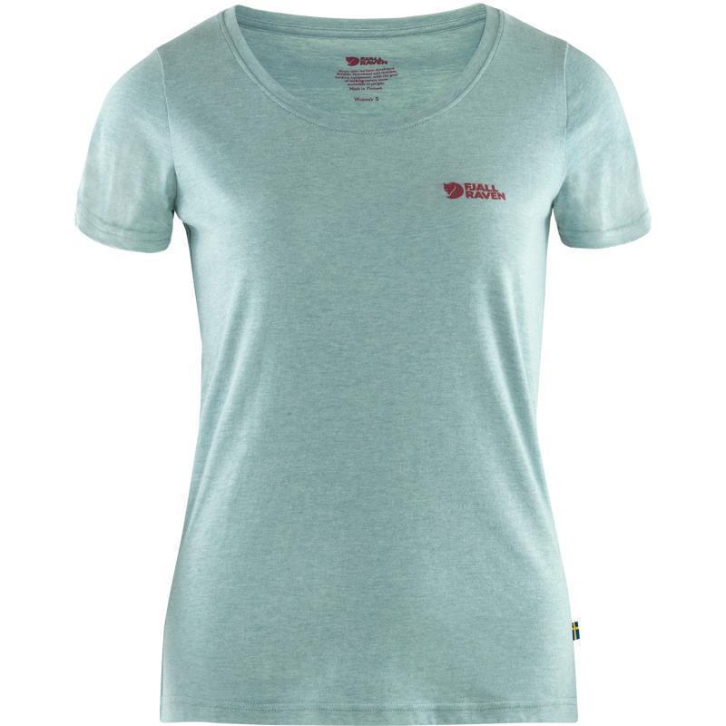 Fjallraven Logo T-Shirt - Womens - Clay Blue / Melange 1