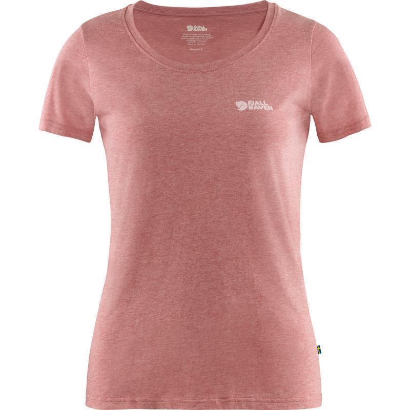 Fjallraven Logo T-Shirt - Womens - Raspberry Red / Melange 1