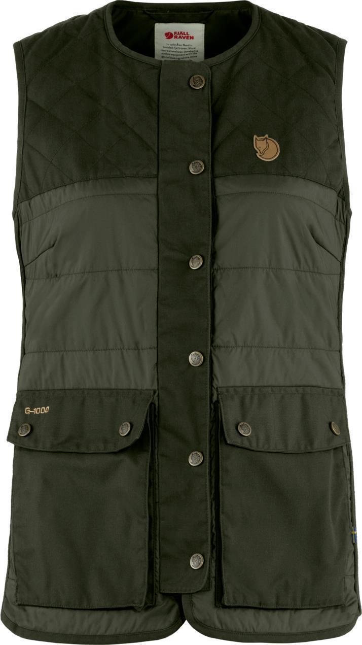 Forest Wool Padded Vest - Womens - Deep Forest 1