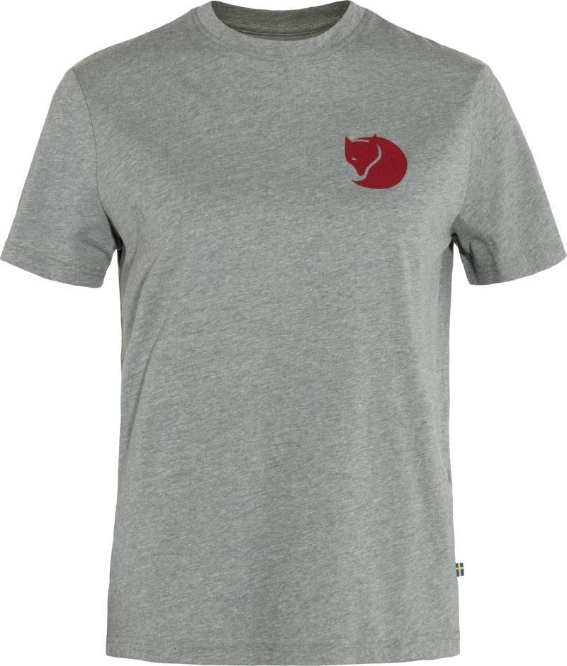 Fox Boxy Logo Tee - Womens - Grey / Melange 1