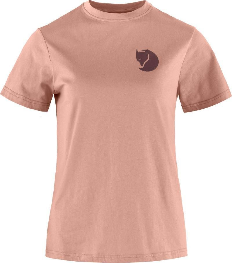 Fox Boxy Logo Tee - Womens - dusty rose 1