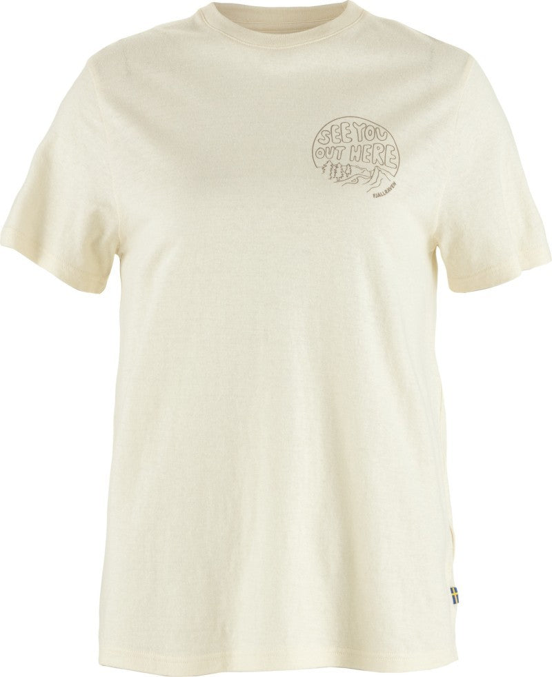 Hemp Blend Out Here T-Shirt - Womens - chalk white 1