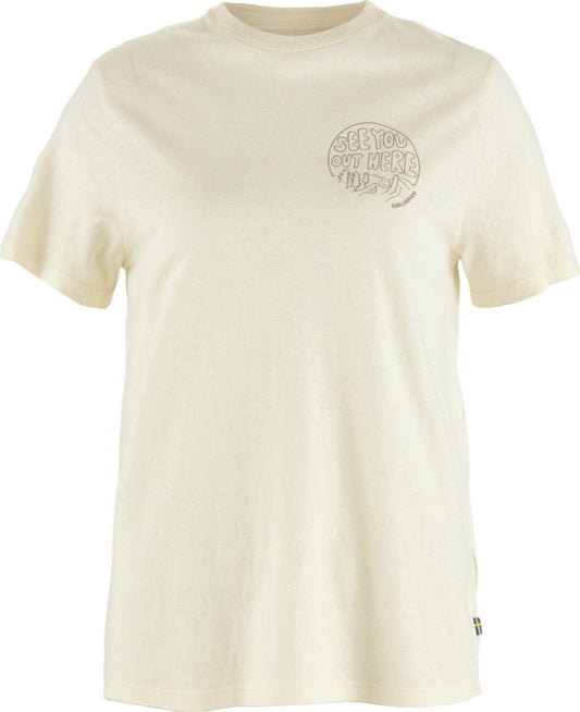 Hemp Blend Out Here T-Shirt - Womens - chalk white 1