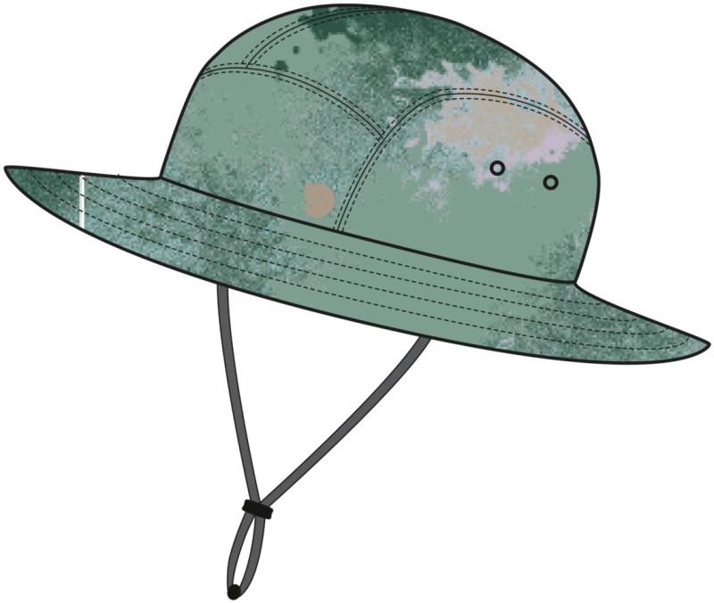 High Coast Sunprotect Hat - misty green / deep patina 1