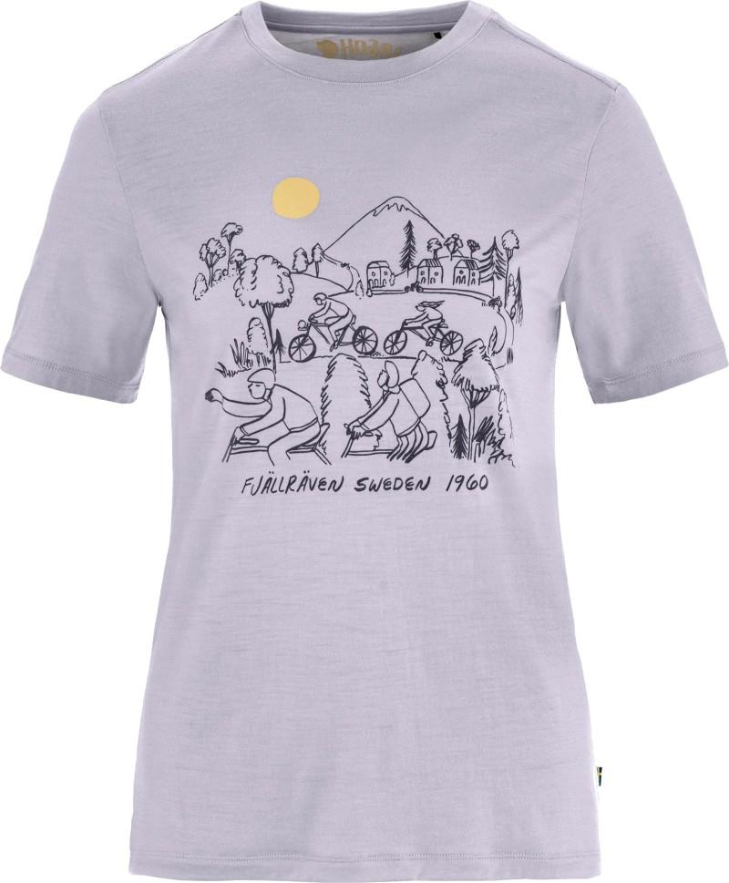 Hoja Lugnt Wool T-Shirt - Womens - lavender mist 1