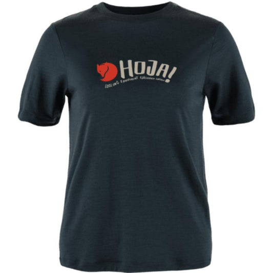 Hoja Wool SS T-Shirt - Womens - dark navy 1