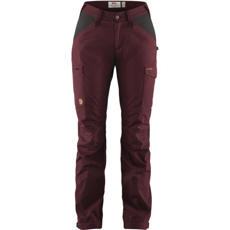 Kaipak Trousers Curved - Womens - Dark Garnet / Dark Grey 1
