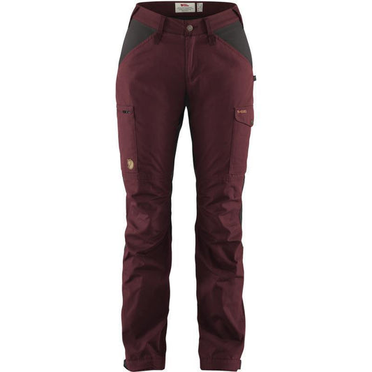Kaipak Trousers Curved - Womens - Dark Garnet / Dark Grey 1