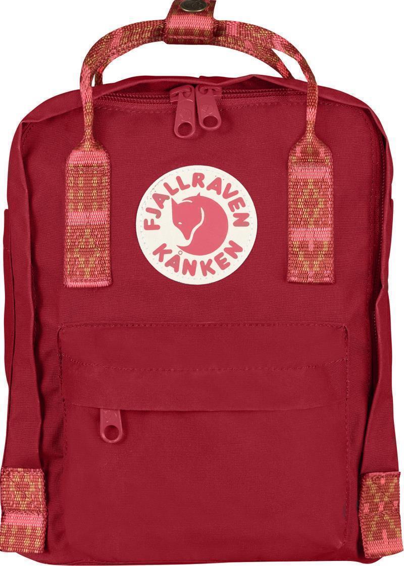Kanken - Deep Red / Folk Pattern 1