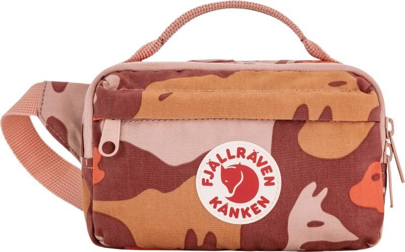 Kanken Graphics Hip Pack - chalk rose / hidden animals 1