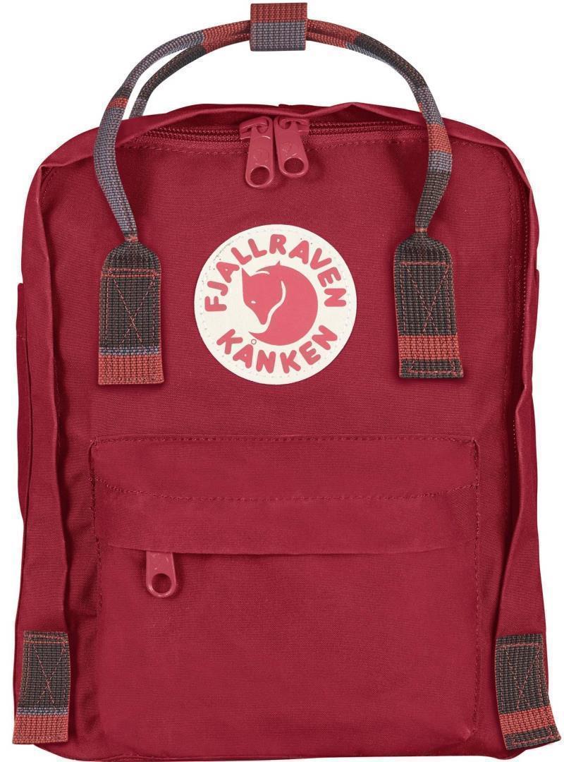 Kanken Mini - Deep Red / Random Blocked 1