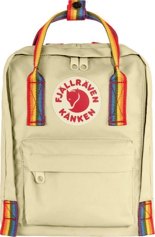 Kanken Rainbow Mini - Light Oak / Rainbow Pattern 1