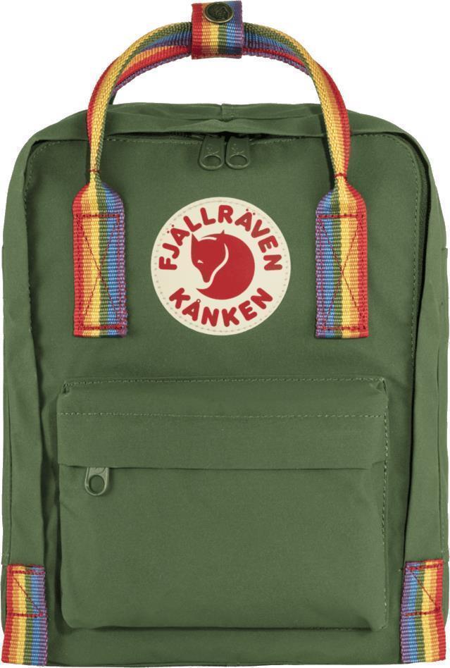Kanken Rainbow Mini - Spruce Green / Rainbow Pattern 1