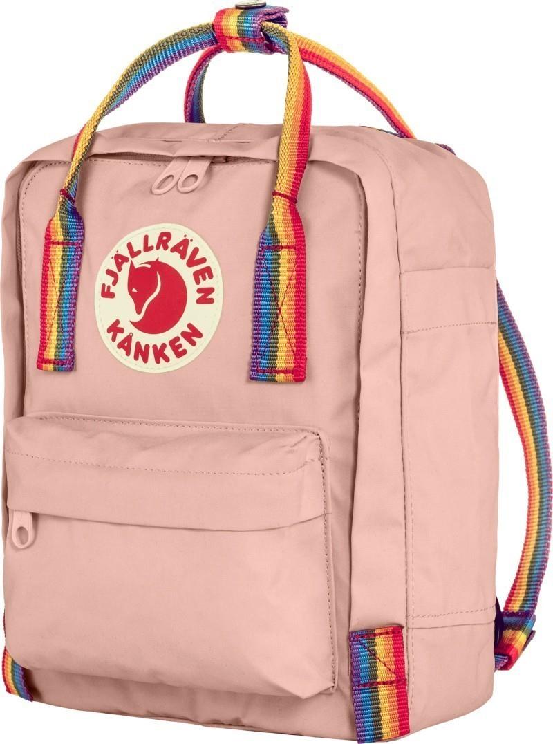 Kanken Rainbow Mini - chalk rose / rainbow 1