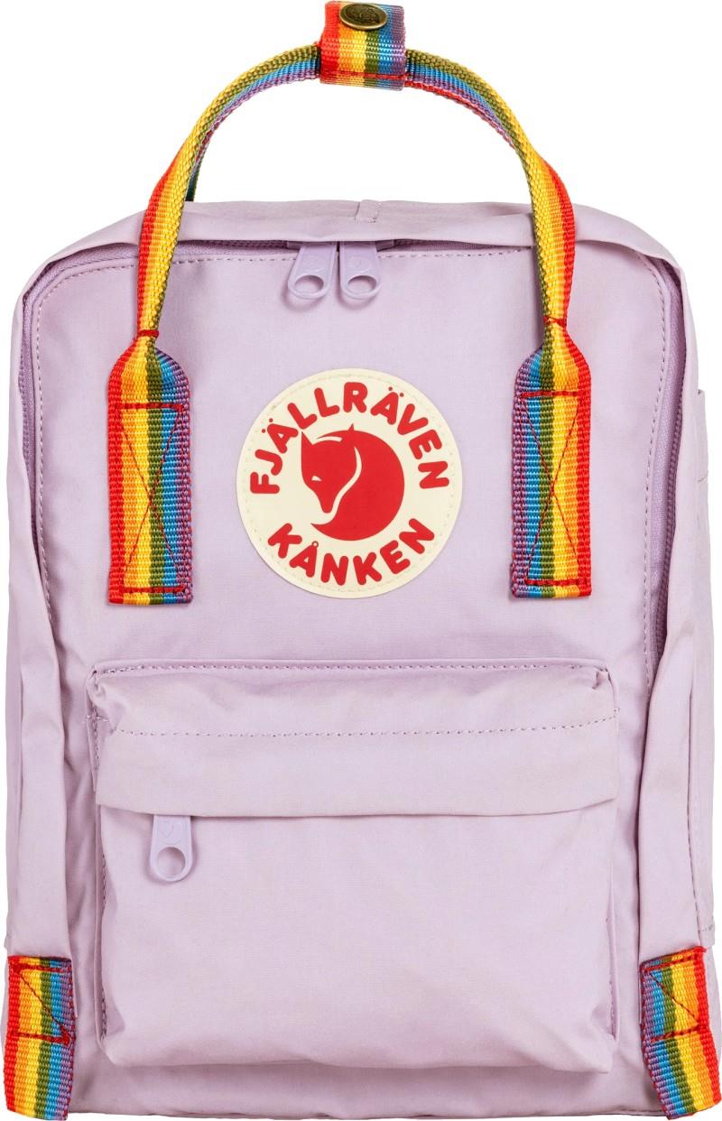 Kanken Rainbow Mini - pastel lavender / rainbow 1