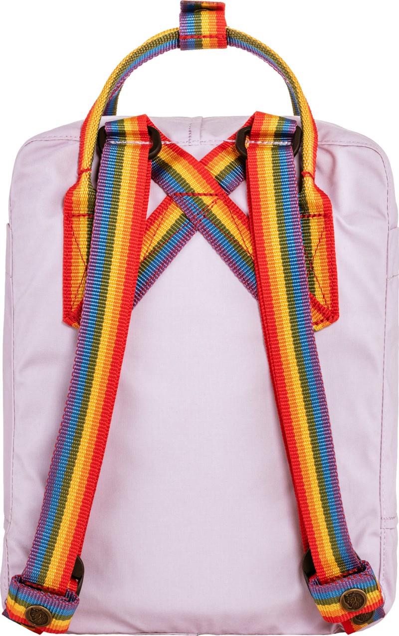 Kanken Rainbow Mini - pastel lavender / rainbow 1