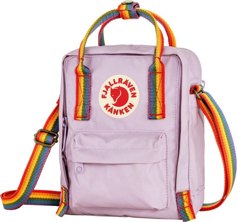 Kanken Rainbow Sling - pastel lavender / rainbow 1