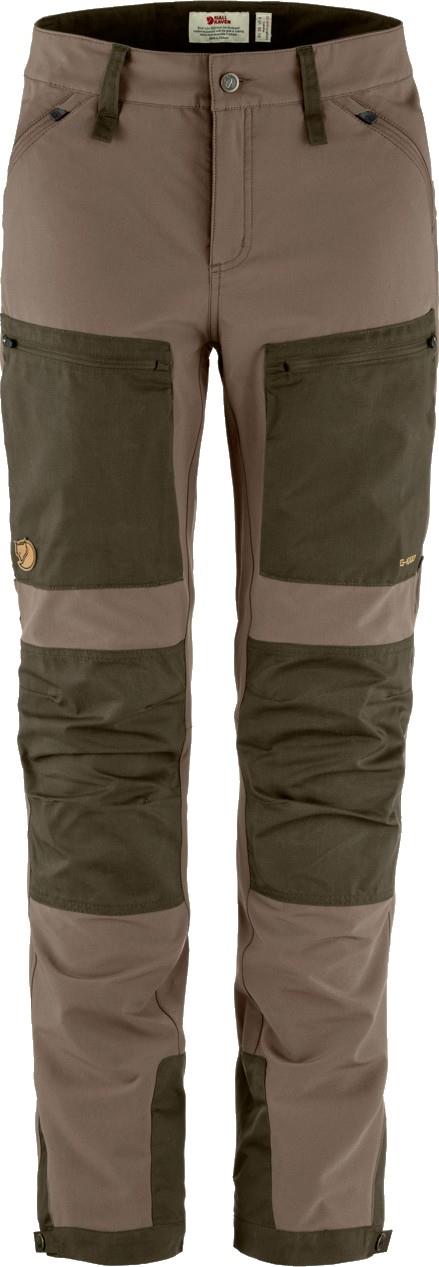 Keb Agile Trousers, Short - Womens - suede brown / dark olive 1
