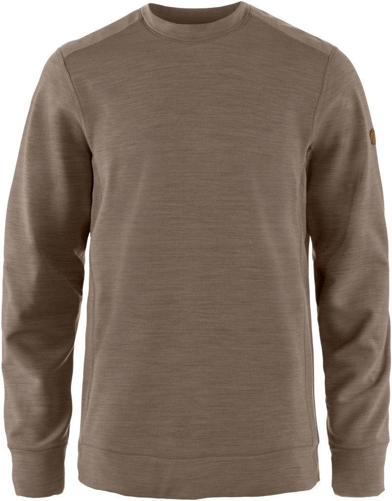 Keb Fleece Crew Neck - Mens - suede brown 1