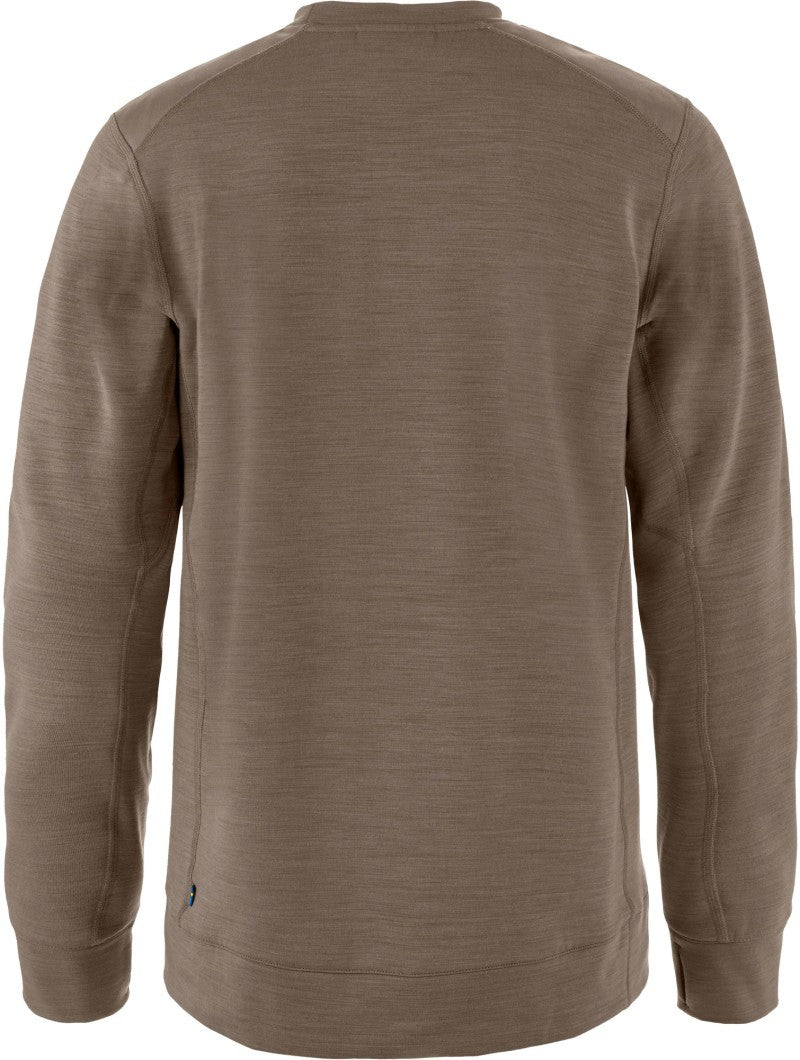 Keb Fleece Crew Neck - Mens - suede brown 1