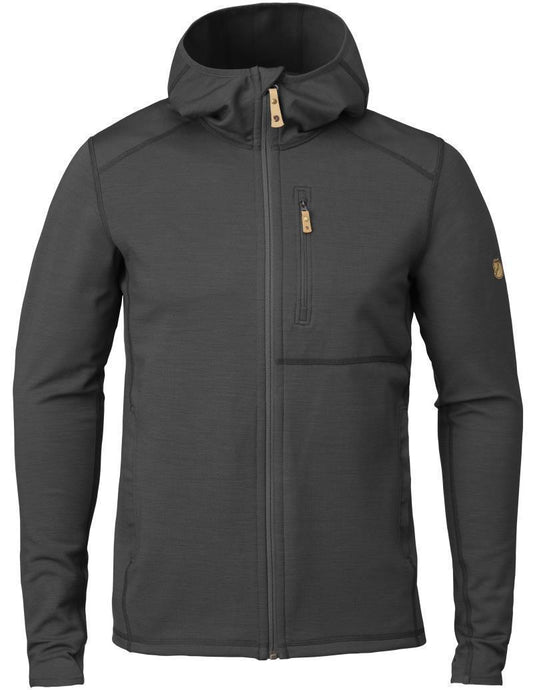 Keb Fleece Hoodie - Mens - Dark Grey / Black 1
