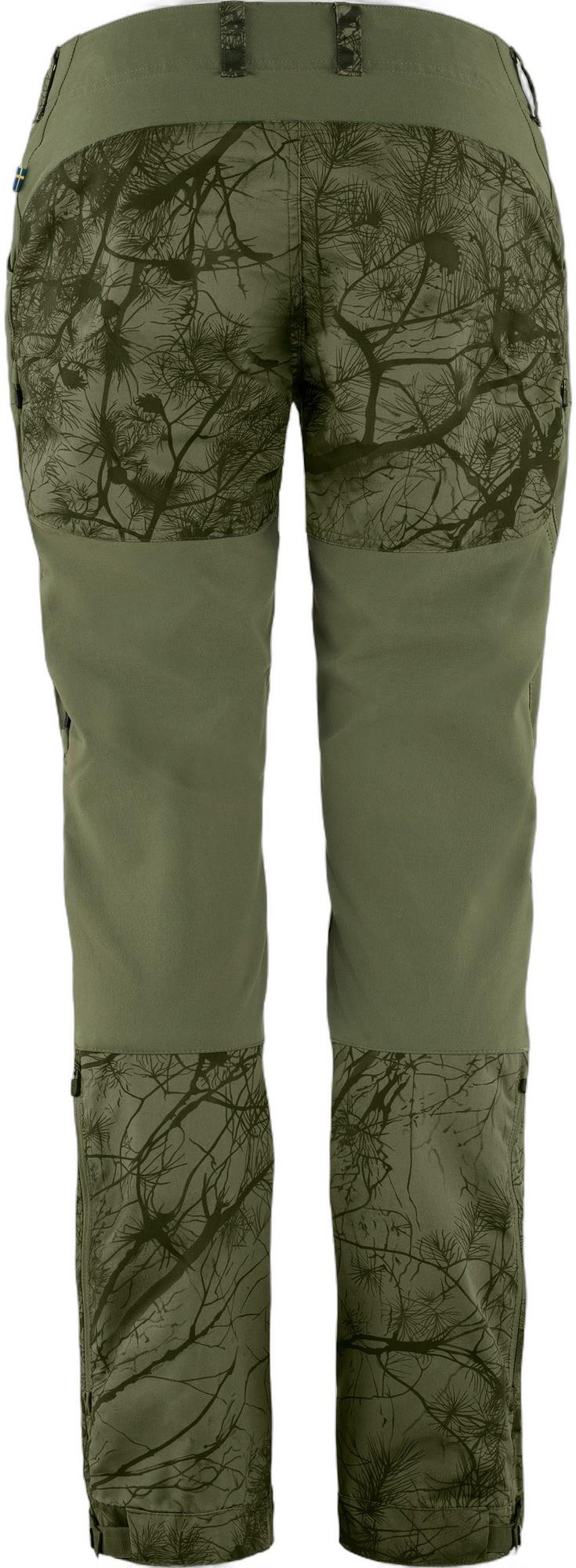 Keb Trousers Curved, Long - Womens - green camo / laurel green 1