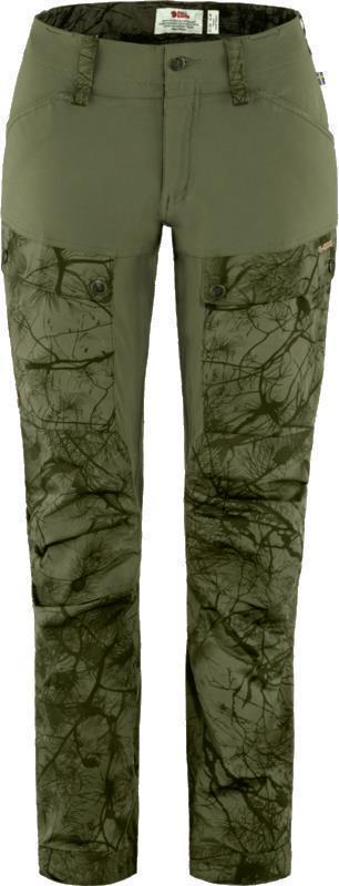 Keb Trousers Curved, Short - Womens - Green Camo / Laurel Green 1