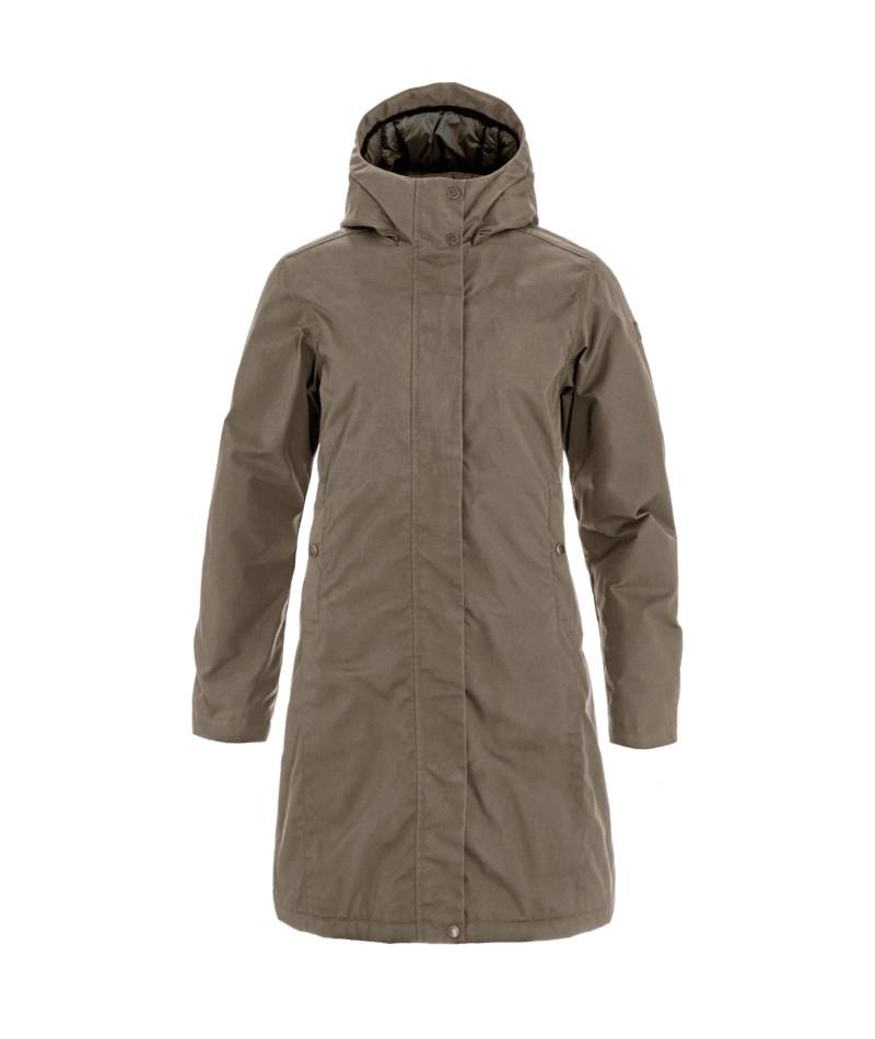 Kiruna Hydratic Padded Parka - Womens - suede brown 1