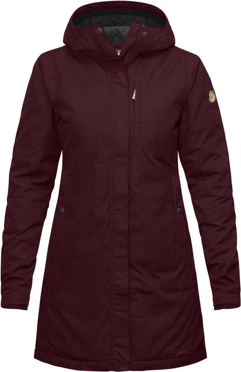 Kiruna Padded Parka - Womens - Dark Garnet 1