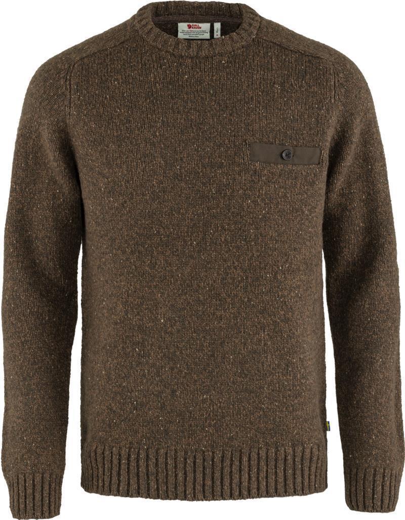 Lada Round-Neck Sweater - Mens - Bogwood Brown 1