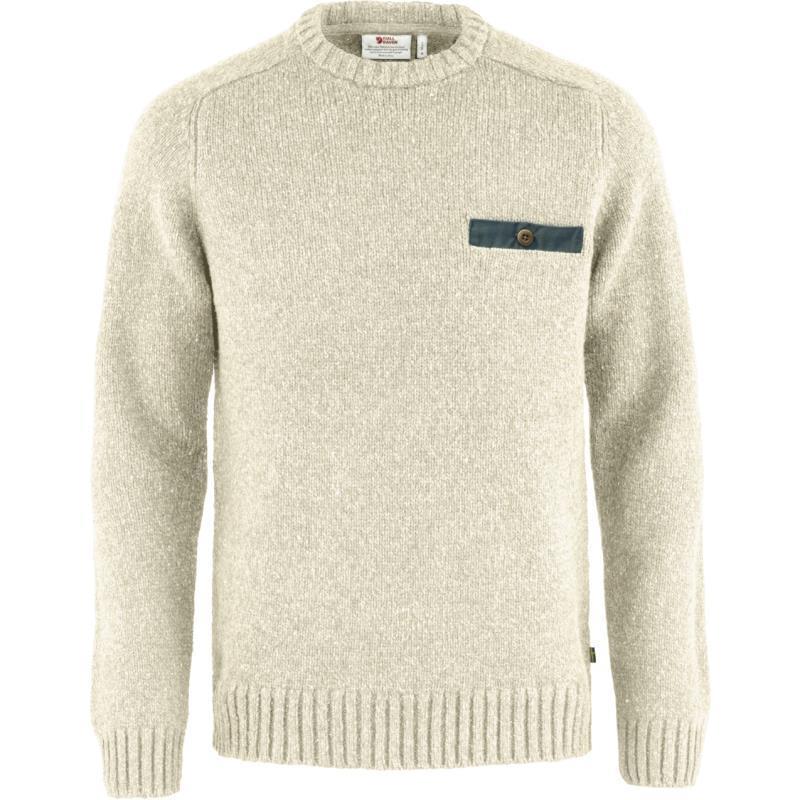 Lada Round-Neck Sweater - Mens - Chalk White 1