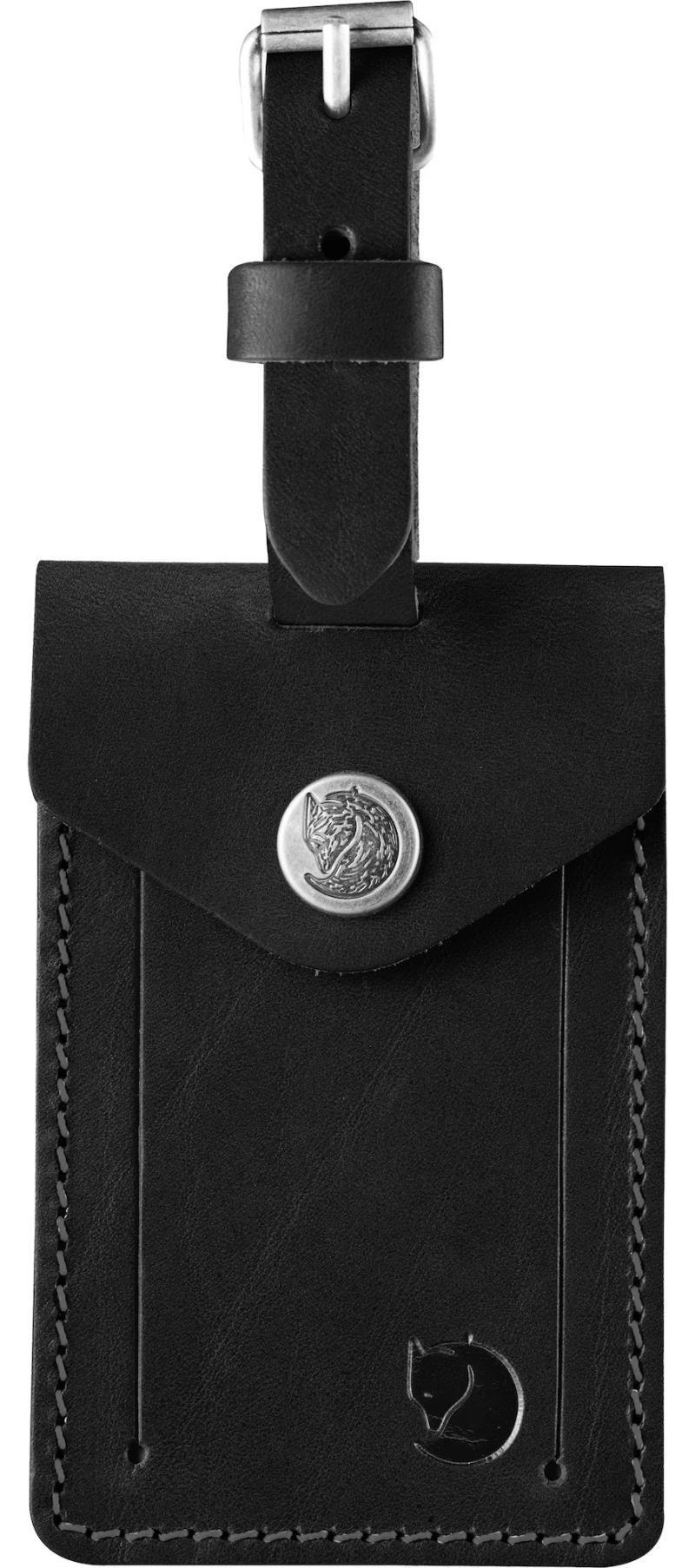 Leather Luggage Tag - Black 1