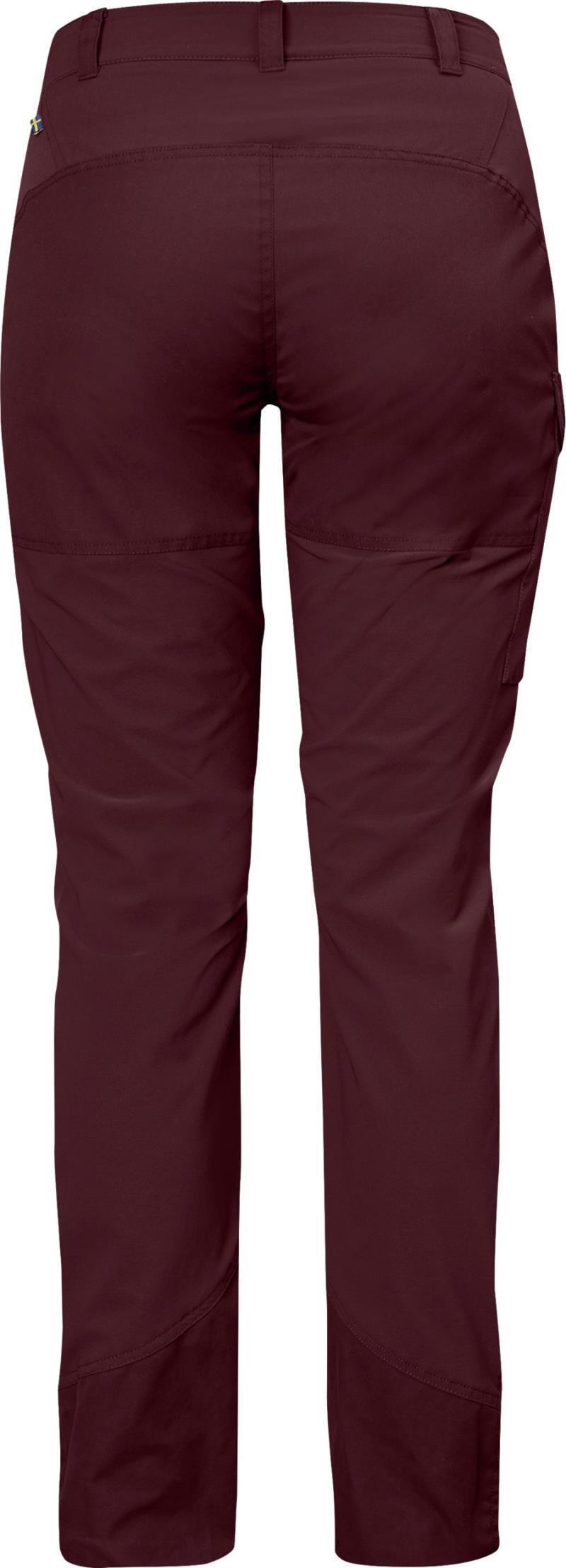 Nikka Trousers Curved - Womens - Dark Garnet 2
