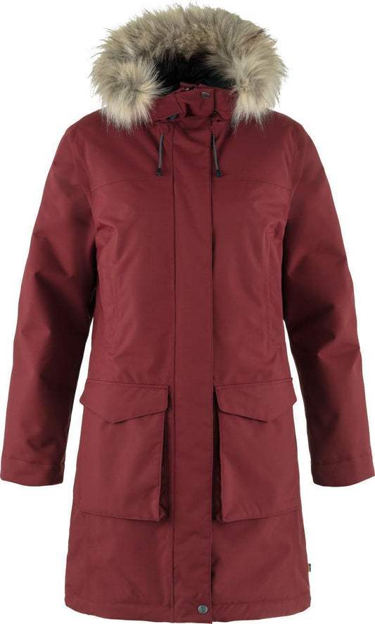 Nuuk Lite Parka - Womens - bordeaux red 1