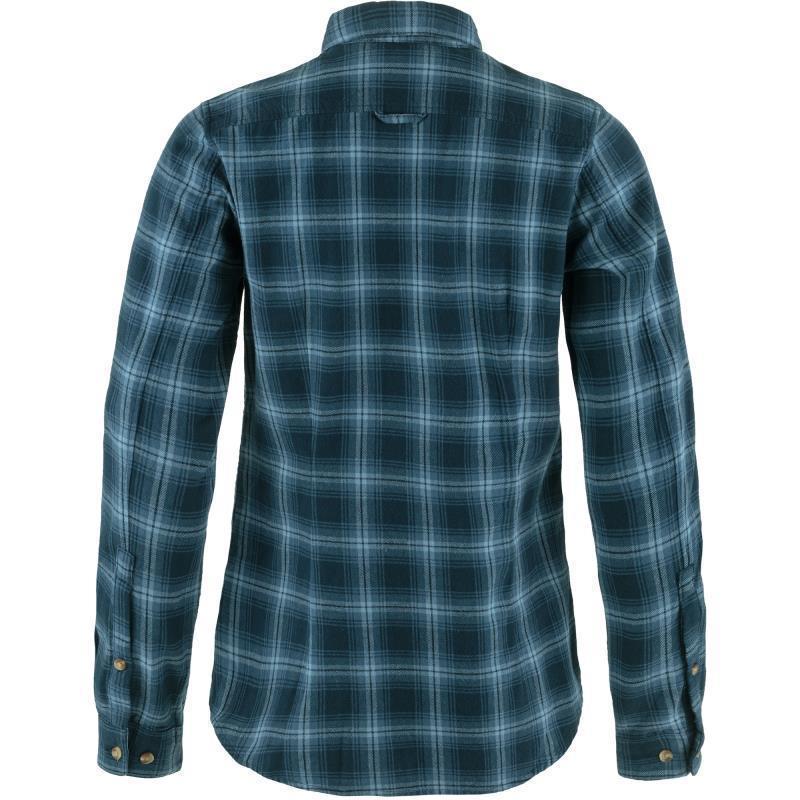 Ovik Flannel Shirt - Womens - Dark Navy / Indigo Blue 1