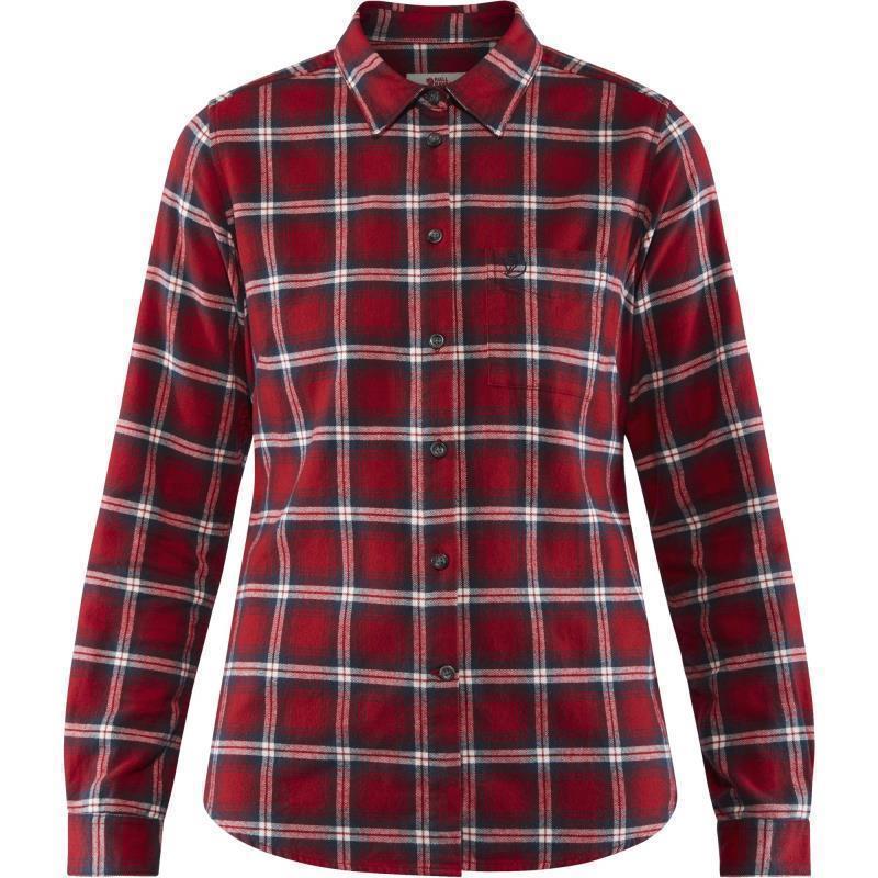 Ovik Flannel Shirt - Womens - Deep Red 1