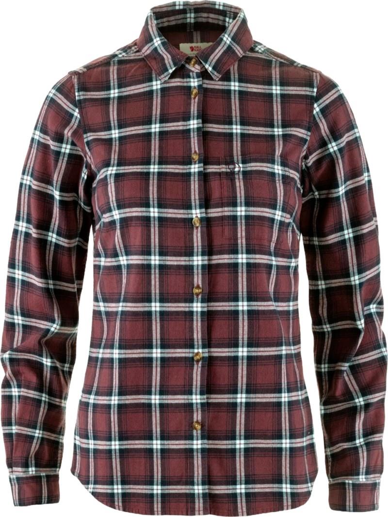 Ovik Flannel Shirt - Womens - port / breeze blue 1